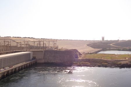 High Dam in Aswan City Egypt