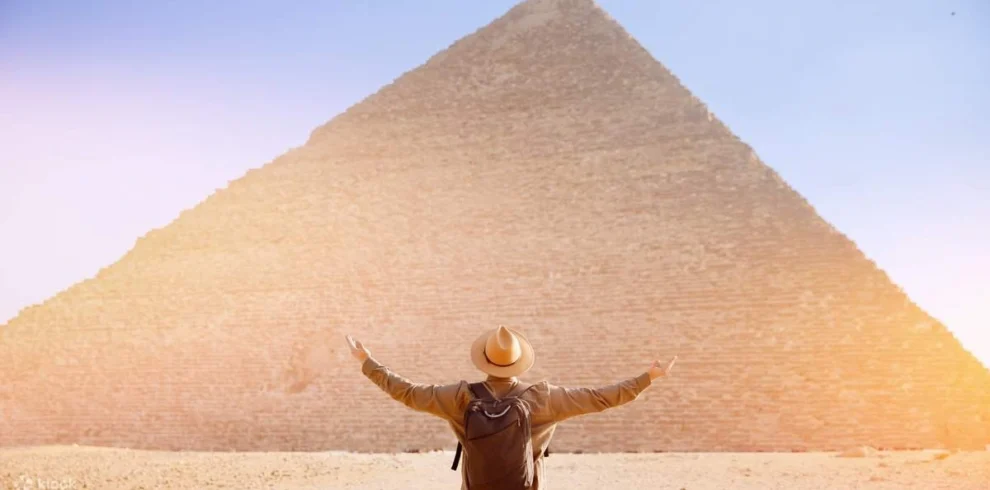 Pyramids of Giza from Sharm El Sheikh