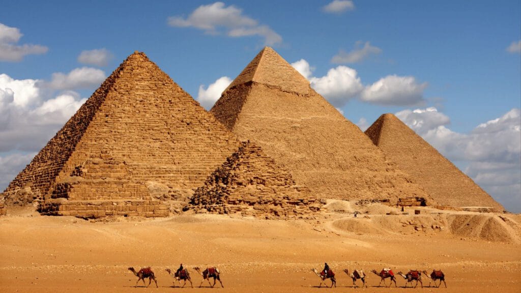 when were the pyramids built in giza