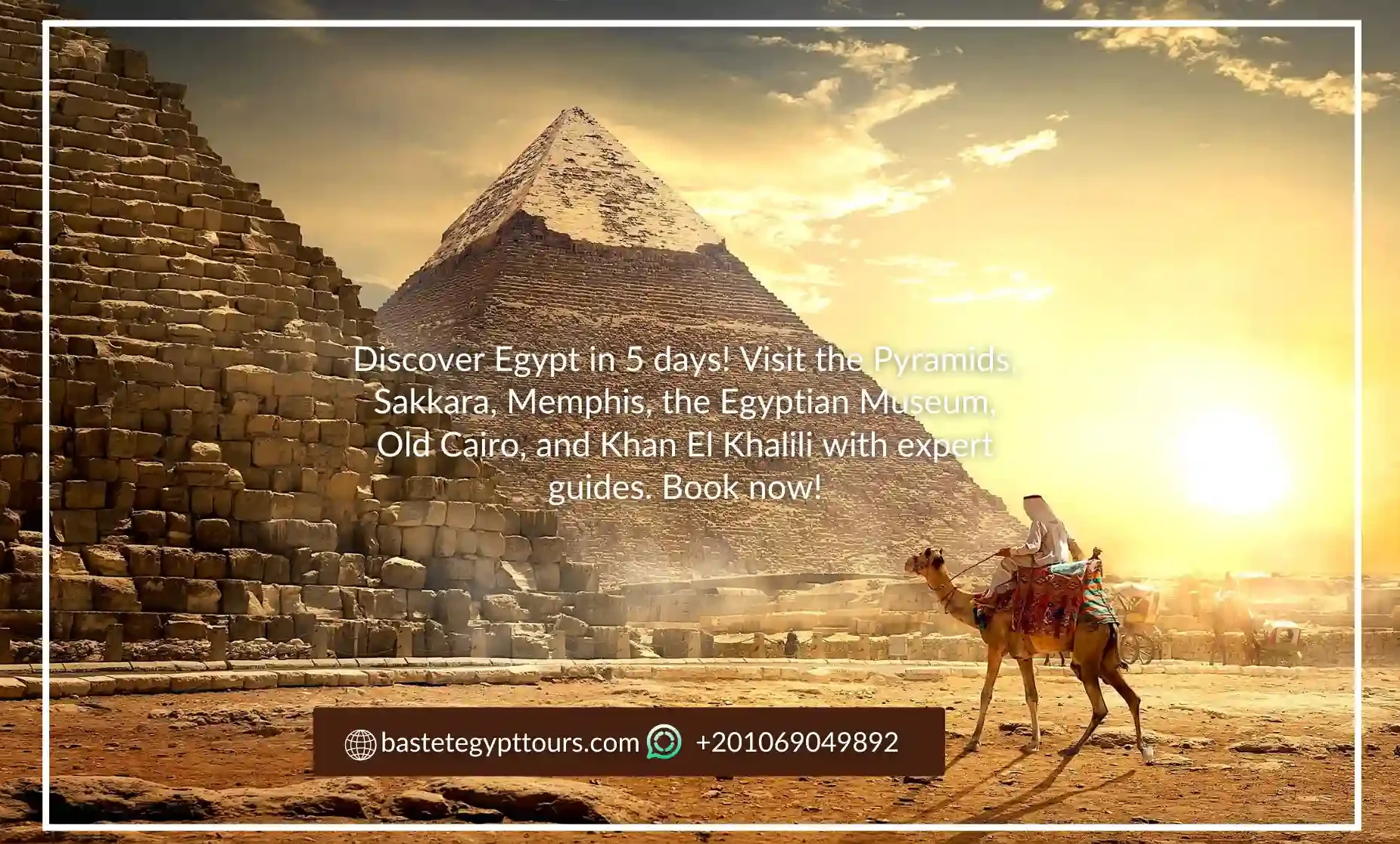 egypt 5 day tourbastetegypttours.com +201069049892
